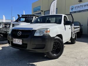 2007 Mazda BT-50 B2500 DX White 5 Speed Manual Cab Chassis