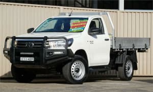 2020 Toyota Hilux GUN126R MY19 Upgrade SR (4x4) White 6 Speed Automatic Cab Chassis