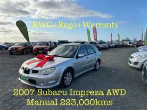 2007 Subaru Impreza MY07 2.0R (AWD) Silver 5 Speed Manual Hatchback Archerfield Brisbane South West Preview