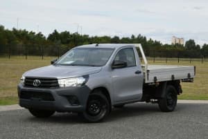 2016 Toyota Hilux GUN122R Workmate 4x2 Silver 5 Speed Manual Cab Chassis