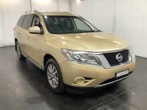 2013 Nissan Pathfinder R52 ST (4x2) Beige Continuous Variable Wagon