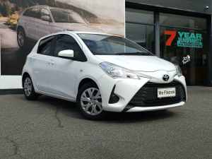 2017 Toyota Yaris NCP130R Ascent White 4 Speed Automatic Hatchback
