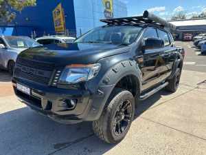 2013 Ford Ranger PX XLS Double Cab Black 6 Speed Manual Utility