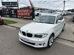 2012 BMW 120i E82 MY12 White 6 Speed Automatic Coupe Hoppers Crossing Wyndham Area Preview