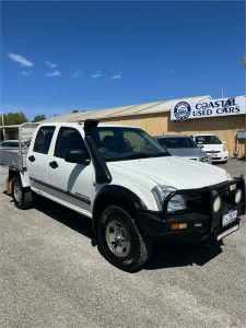 2004 Holden Rodeo RA LX (4x4) White 5 Speed Manual Crew Cab Pickup