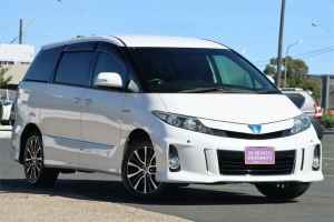 2013 Toyota Estima AHR20W AERAS HYBRID White Constant Variable Wagon