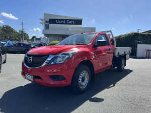 2016 Mazda BT-50 UR0YD1 XT 4x2 Red 6 Speed Manual Cab Chassis