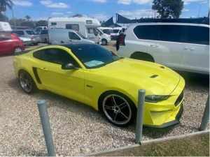 2021 Ford Mustang FN MY21.5 GT 5.0 V8 Yellow 10 Speed Automatic Fastback Arundel Gold Coast City Preview