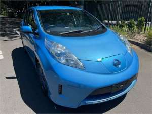 2014 Nissan Leaf AZE0 X (electric) Blue 1 Speed Automatic Hatchback
