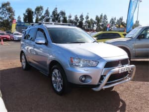 2010 Mitsubishi Outlander ZH MY11 XLS Silver 6 Speed Constant Variable Wagon