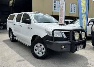 2011 Toyota Hilux KUN26R MY11 Upgrade SR (4x4) White 4 Speed Automatic Dual Cab Pick-up