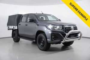 2019 Toyota Hilux GUN126R MY19 SR (4x4) Graphite 6 Speed Manual Double Cab Chassis
