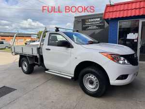 2014 Mazda BT-50 UP0YD1 XT 4x2 Hi-Rider White 6 Speed Sports Automatic Cab Chassis