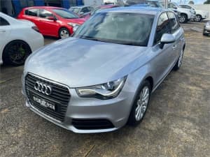 2014 Audi A1 8X MY14 Attraction Sportback S Tronic Silver 7 Speed Sports Automatic Dual Clutch