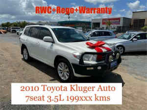 2010 Toyota Kluger GSU40R MY11 Upgrade Altitude (FWD) 7 Seat White 5 Speed Automatic Wagon Archerfield Brisbane South West Preview