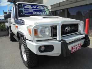 2011 Toyota Landcruiser VDJ79R MY10 Workmate White 5 Speed Manual Cab Chassis