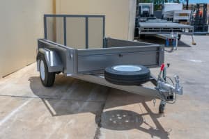 7x5 Single Axle ATV Golf Cart Lawn Mower Tilt Trailer 1350kg ATM