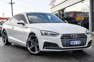 2019 Audi A5 F5 MY19 45 TFSI S Tronic Quattro Sport White 7 Speed Sports Automatic Dual Clutch Coupe