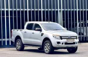 2012 Ford Ranger PX XL 2.2 (4x4) Silver 6 Speed Automatic Crew Cab Utility