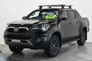 2022 Toyota Hilux GUN126R Rogue Double Cab Black 6 Speed Sports Automatic Utility