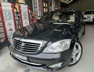 2008 Mercedes-Benz S-Class V221 MY08 S600 L Designo-Platinum Black 5 Speed Sports Automatic Sedan