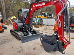 Excavator Yanmar VIO55-6A Cab Air Rubber Tracks 70 Hours Rathmines Lake Macquarie Area Preview