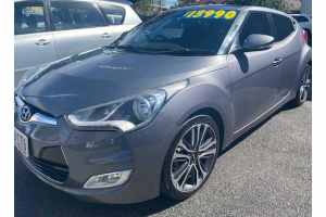 2015 Hyundai Veloster FS4 Series II Coupe D-CT Grey 6 Speed Sports Automatic Dual Clutch Hatchback
