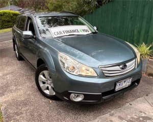 2011 Subaru Outback MY11 2.5I Premium AWD Green Continuous Variable Wagon Burwood Whitehorse Area Preview