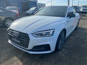 2017 Audi A5 F5 MY18 Sport S Tronic Quattro White 7 Speed Sports Automatic Dual Clutch Coupe