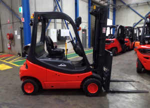 Used gas counterbalance forklift – Linde H20T