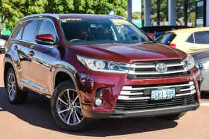 2017 Toyota Kluger GSU50R GXL 2WD Red 8 Speed Sports Automatic Wagon