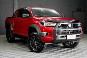 2022 Toyota Hilux GUN126R Rogue Double Cab Feverish Red 6 Speed Sports Automatic Utility