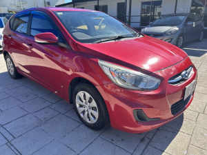 2015 Hyundai Accent RB2 MY15 Active Red 4 Speed Sports Automatic Hatchback