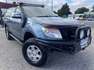 2012 Ford Ranger PX XLT Super Cab Blue 6 Speed Sports Automatic Utility