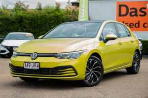2023 Volkswagen Golf 8 MY23 110TSI Life Yellow 8 Speed Sports Automatic Hatchback Greenslopes Brisbane South West Preview
