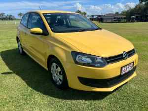 2011 Volkswagen Polo 6R MY11 Trendline Yellow 5 Speed Manual Hatchback Woongoolba Gold Coast North Preview