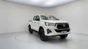 2019 Toyota Hilux GUN126R MY19 SR (4x4) Glacier White 6 Speed Automatic Double Cab Pick Up