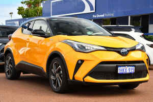 2021 Toyota C-HR ZYX10R Koba E-CVT 2WD Yellow and Black 7 Speed Constant Variable Wagon Hybrid