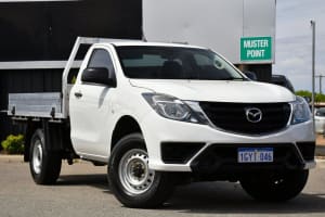 2019 Mazda BT-50 Cool White 6 Speed Manual Cab Chassis