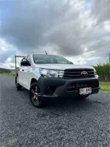 2020 Toyota Hilux TGN121R Facelift Workmate White 5 Speed Manual Double Cab Pick Up