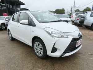 2017 Toyota Yaris NCP130R Ascent White 4 Speed Automatic Hatchback