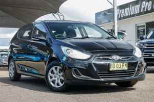 2013 Hyundai Accent RB Active Black 4 Speed Sports Automatic Hatchback North Gosford Gosford Area Preview