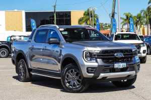 2024 Ford Ranger PY 2024.00MY Wildtrak Silver, Chrome 10 Speed Sports Automatic Double Cab Pick Up