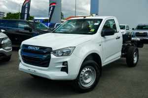 2023 Isuzu D-MAX RG MY23 SX Mineral White 6 Speed Sports Automatic Cab Chassis Nundah Brisbane North East Preview