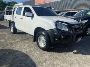 2015 Isuzu D-MAX MY15 SX Crew Cab White 5 Speed Manual Cab Chassis Morayfield Caboolture Area Preview