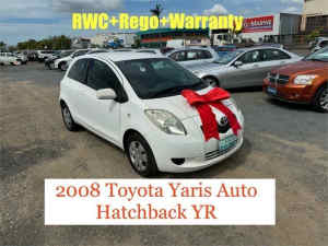 2008 Toyota Yaris NCP90R YR White 4 Speed Automatic Hatchback Archerfield Brisbane South West Preview