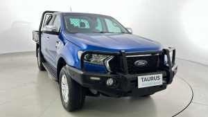 2020 Ford Ranger PX MkIII 2021.25MY XLT Double Cab Blue 6 Speed Sports Automatic Double Cab Chassis