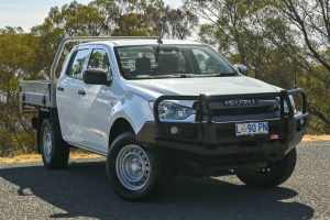 2021 Isuzu D-MAX RG MY21 SX Crew Cab White 6 Speed Sports Automatic Cab Chassis