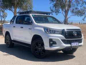 2018 Toyota Hilux GUN126R Rogue Double Cab White 6 Speed Sports Automatic Utility