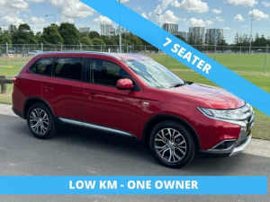2017 Mitsubishi Outlander ZK MY18 LS (4x2) Red Continuous Variable Wagon